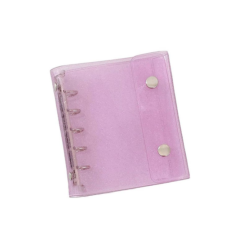 5 Ring Binder, Expandable Ring Notebook, Flex Refillable Notebook, A7 A8 M5 Loose Leaf Notebook for Office Home (Pink 1pcs) - Image 1